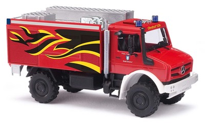 Busch H0 Mercedes Unimog Feuerwehr