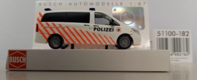Busch H0 MB Vito Kastenwagen "Stadtpolizei Chur" SoSe