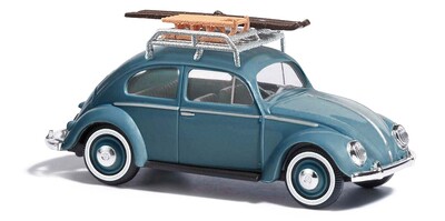 Busch H0 VW Käfer mit Dachgepäckträger