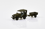 ACE 1:87 Willys M38A1 Armee-Jeep mit Aebi Gelpw Anh 68
