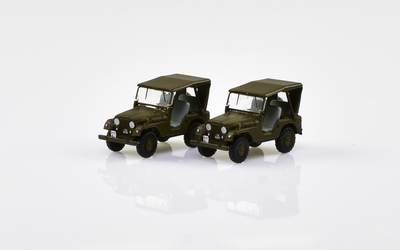ACE 1:87 Set mit 2 Willy's Jeep M38A1 Schweizer Armee