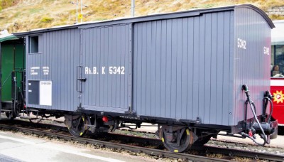 Bemo H0m RhB K 5342 (WN 9856) Nostalgie-Güterwagen