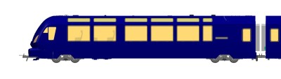 Bemo H0m MOB Ast 181 Steuerwagen "GoldenPass Express"