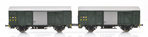 Exact-Train H0 Güterwagen-Set Zk PTT 151 & 155 Ep. III